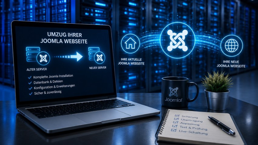 Umzug Ihrer Joomla Webseite